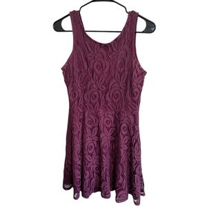 Altar'd State Burgundy Lace Dress